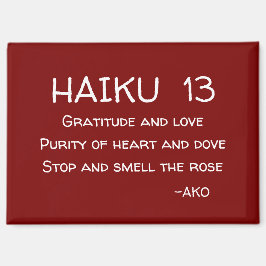 HAIKU 13 MAGNET