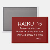 HAIKU 13 MAGNET (Vorderseite/Rückseite)