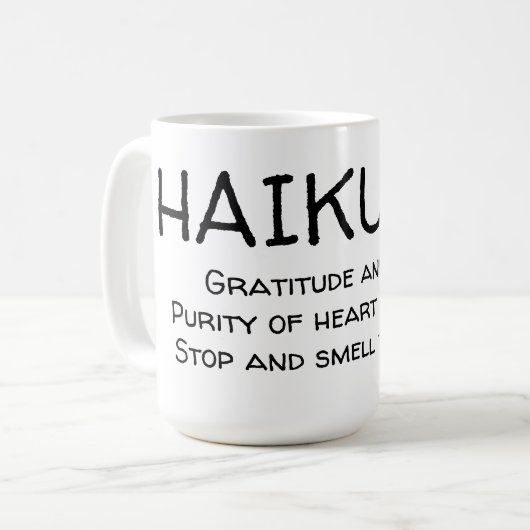 HAIKU 13 Tasse (Vorderseite Links)