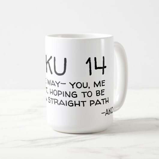 HAIKU 14 KAFFEETASSE (VorderseiteRechts)