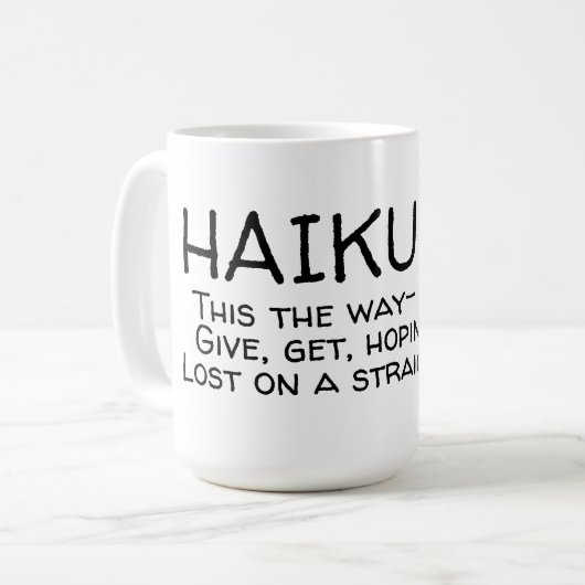 HAIKU 14 KAFFEETASSE (Vorderseite Links)