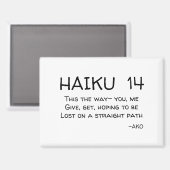 HAIKU 14 MAGNET (Vorderseite/Rückseite)