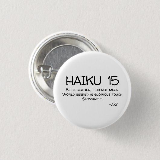 HAIKU 15 BUTTON (Vorne & Hinten)