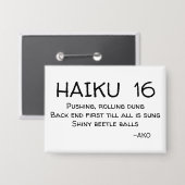 HAIKU 16 BUTTON (Vorderseite/Rückseite)