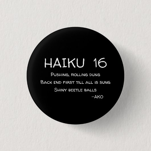 HAIKU 16 BUTTON (Vorderseite)