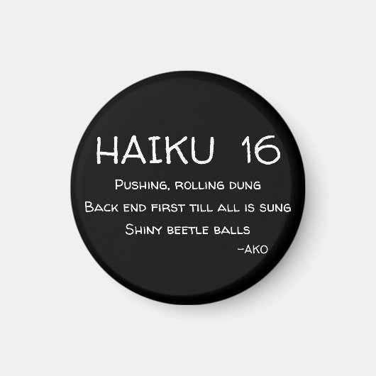 HAIKU 16 MAGNET (Vorne)