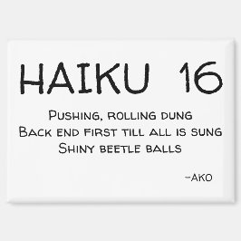 HAIKU 16 MAGNET