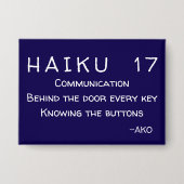 HAIKU 17 BUTTON (Vorderseite)