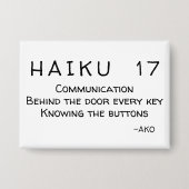 HAIKU 17 BUTTON (Vorderseite)