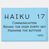 HAIKU 17 MAGNET (Vorderseite)