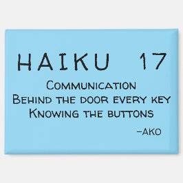 HAIKU 17 MAGNET