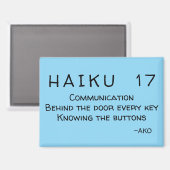 HAIKU 17 MAGNET (Vorderseite/Rückseite)