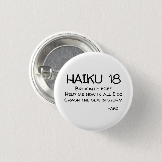 HAIKU 18 BUTTON (Vorne & Hinten)