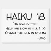 HAIKU 18 MAGNET (Vorderseite)