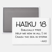 HAIKU 18 MAGNET (Vorderseite/Rückseite)