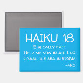 HAIKU 18 MAGNET (Vorderseite/Rückseite)