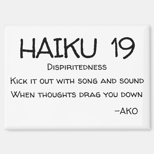 HAIKU 19 MAGNET (Vorderseite)