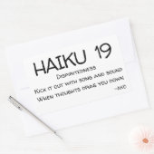 HAIKU 19 RECHTECKIGER AUFKLEBER (Umschlag)