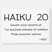 HAIKU 20 MAGNET (Vorderseite)