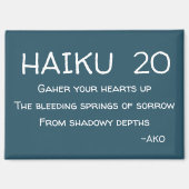 HAIKU 20 MAGNET (Vorderseite)