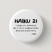 HAIKU 21 BUTTON (Vorderseite)