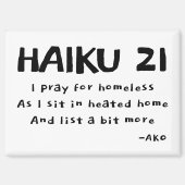 HAIKU 21 MAGNET (Vorderseite)