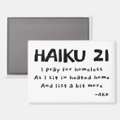 HAIKU 21 MAGNET (Vorderseite/Rückseite)