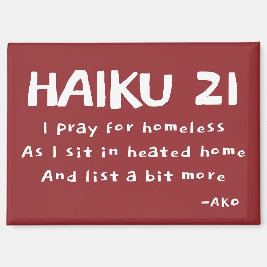 HAIKU 21 MAGNET (Vorderseite)
