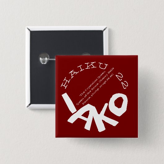 HAIKU 22 BUTTON (Vorne & Hinten)