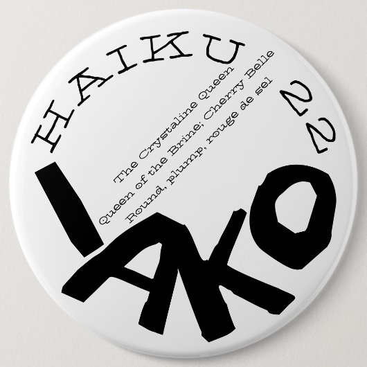 HAIKU 22 BUTTON (Vorderseite)