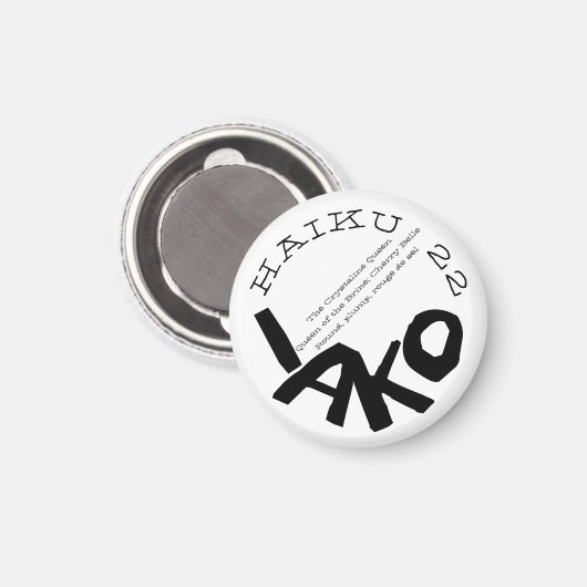 HAIKU 22 MAGNET (Vorderseite/Rückseite)