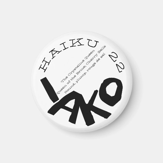 HAIKU 22 MAGNET (Vorne)