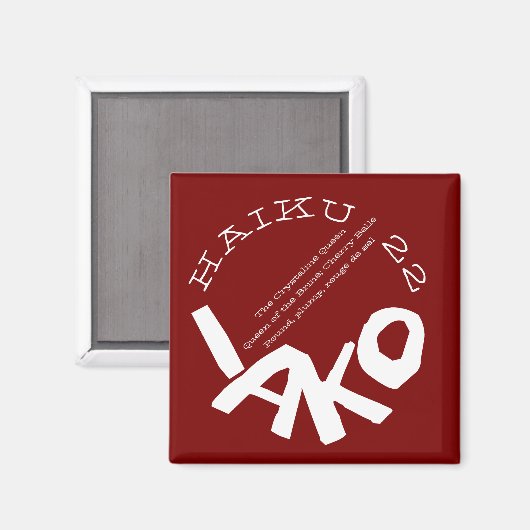 HAIKU 22 MAGNET (Vorderseite/Rückseite)