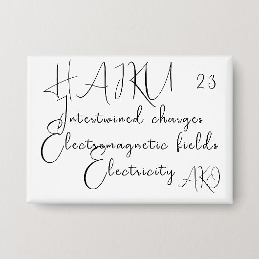 HAIKU 23 BUTTON (Vorderseite)