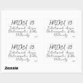 HAIKU 23 RECHTECKIGER AUFKLEBER (Blatt)