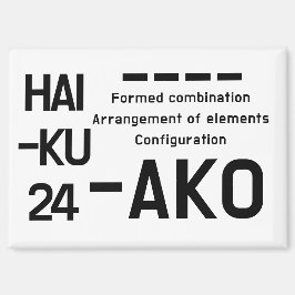 HAIKU 24 MAGNET
