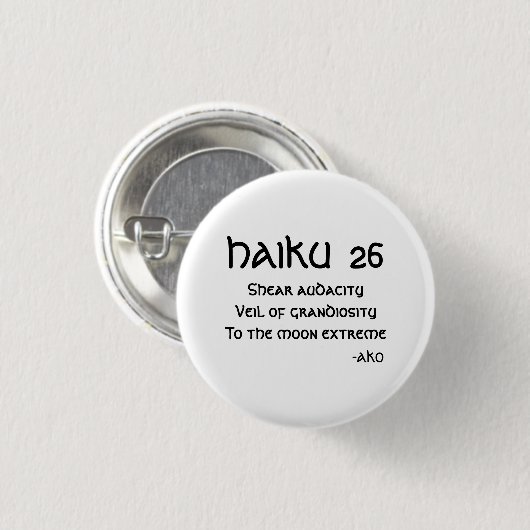 HAIKU 26 BUTTON (Vorne & Hinten)