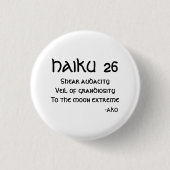 HAIKU 26 BUTTON (Vorderseite)