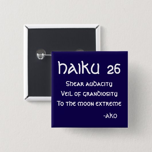 HAIKU 26 BUTTON (Vorne & Hinten)