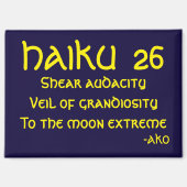 HAIKU 26 MAGNET (Vorderseite)