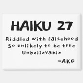 HAIKU 27 MAGNET (Vorderseite)