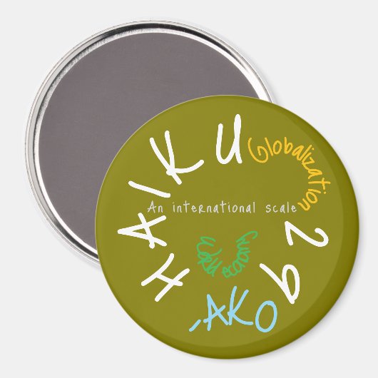 HAIKU 29 MAGNET (Vorderseite/Rückseite)