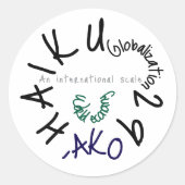 HAIKU 29 RUNDER AUFKLEBER (Vorderseite)