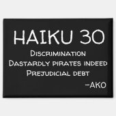 HAIKU 30 MAGNET (Vorderseite)