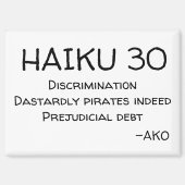 HAIKU 30 MAGNET (Vorderseite)