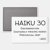 HAIKU 30 MAGNET (Vorderseite/Rückseite)