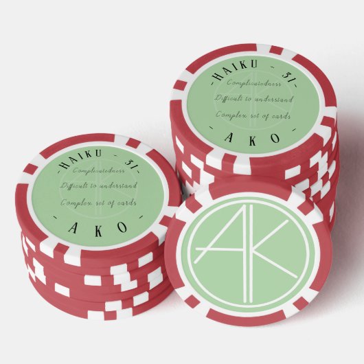HAIKU 31 POKERCHIPS (Stapel)