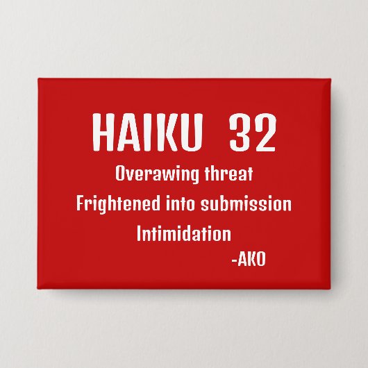 HAIKU 32 BUTTON (Vorderseite)