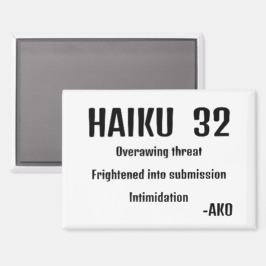 HAIKU 32 MAGNET (Vorderseite/Rückseite)