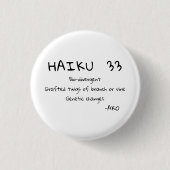 HAIKU 33 BUTTON (Vorderseite)